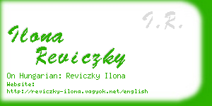 ilona reviczky business card